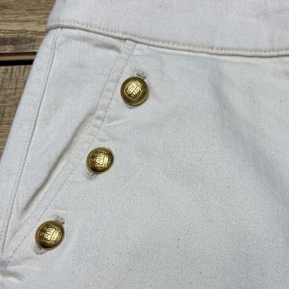 Women's Talbots High Waisted Full Length Flare Leg Cream Colored Jeans Size 22W - Picture 3 of 10